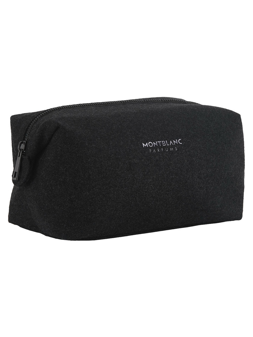 Authentic Montblanc Large Black Toiletry Pouch with Subtle Logo